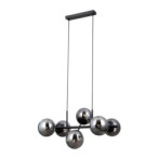 Pakabinamas šviestuvas Molite 6xE14 Matinė Juoda (PND-1098-6-BK)