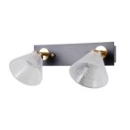 Lubinis šviestuvas Orella LED 8W 3000K Matinė Juoda Aukso (WL-34393-2-BK-HBR)