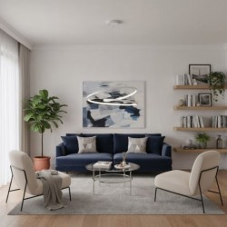 Pakabinamas šviestuvas Reina LED 40W 3000, 4000, 6000K Smėlio Šlifuota Balta (PND-21692-M-WH)