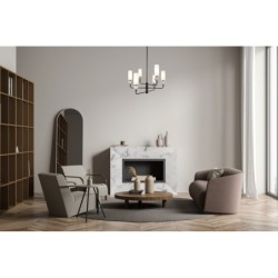 Pakabinamas šviestuvas Santos xG9 Matinė Juoda (PND-95331-6-BK)