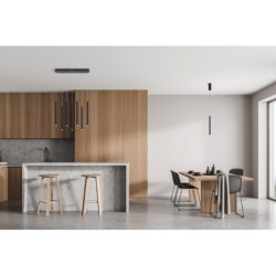Pakabinamas šviestuvas Valdes LED 35W 3000, 4000, 6000K Juoda (PND-22302-7-BK)