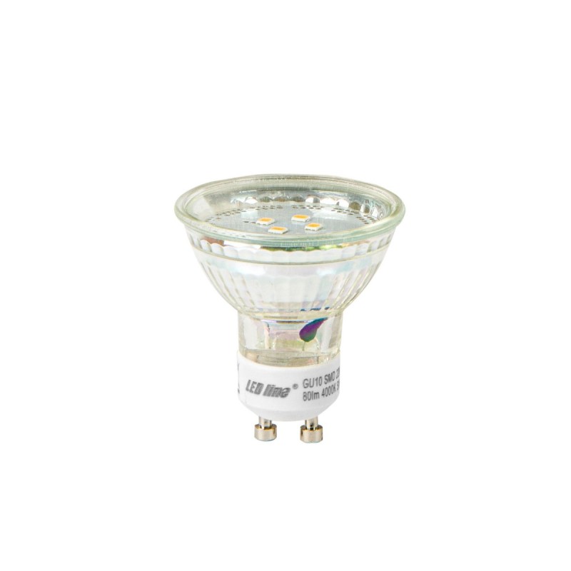 LED lemputė GU10 1W 4000K 80lm 220-260V Neutrali balta