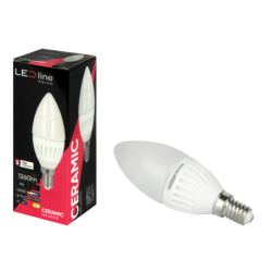 LED lemputė E14 9W 4000K 1260lm 170-250V C37 Candle Neutrali balta