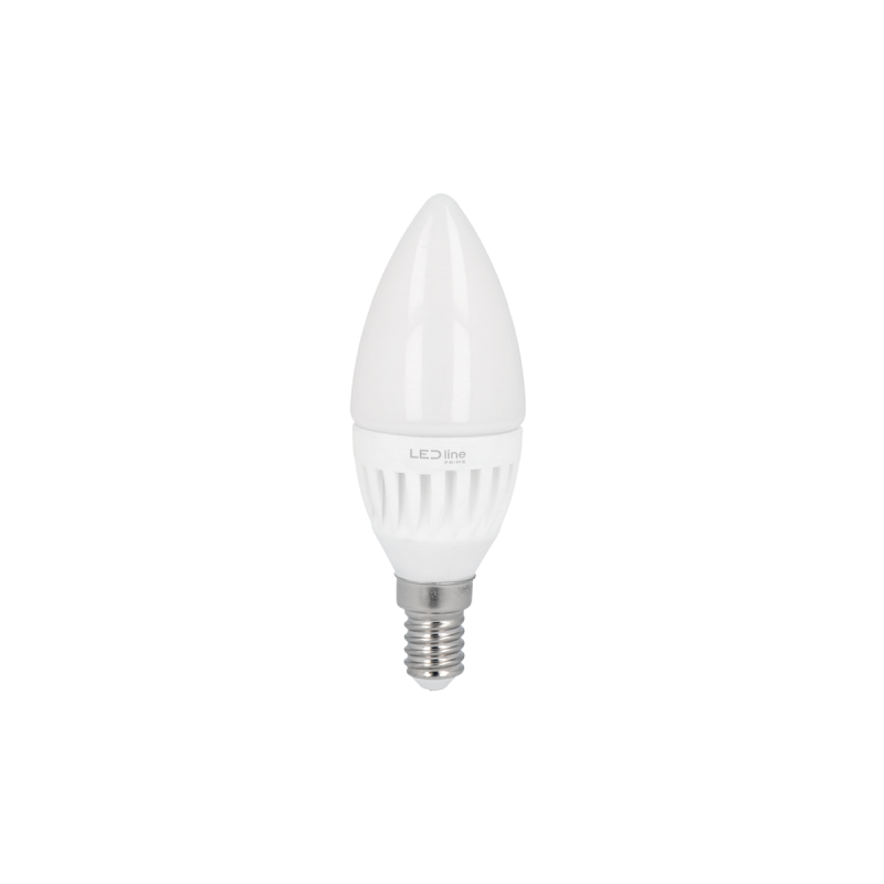 PRITEMDOMA LED lemputė E14 9W 4000K 1170lm 170-250V C37 Neutrali balta