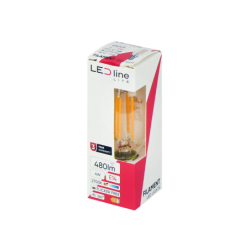 LED lemputė E14 4W 2700K 480lm 220-240V FILAMENT C35 CANDLE Šilta balta