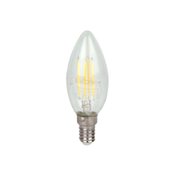 LED lemputė E14 6W 2700K 720lm 220-240V FILAMENT C35 CANDLE Šilta balta