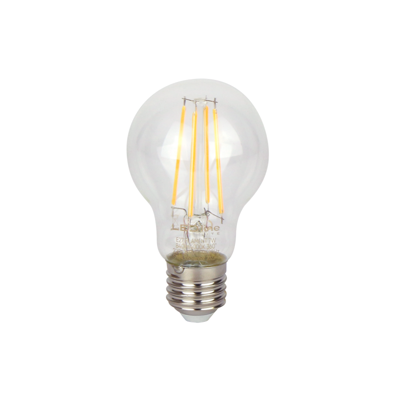 LED lemputė E27 7W 4000K 840lm 220-240V FILAMENT A60 GLOBE Neutrali balta