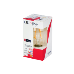 LED lemputė E27 10W 4000K 1200lm 220-240V FILAMENT A60 GLOBE Neutrali balta