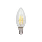 PRITEMDOMA LED lemputė E14 5W 2700K 600lm 220-240V FILAMENT C35 CANDLE Šilta balta