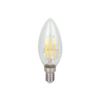 PRITEMDOMA LED lemputė E14 5W 4000K 600lm 220-240V FILAMENT C35 CANDLE Neutrali balta