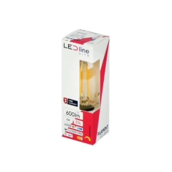 PRITEMDOMA LED lemputė E14 5W 4000K 600lm 220-240V FILAMENT C35 CANDLE Neutrali balta