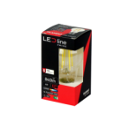 LED lemputė E27 4W 4000K 840lm 220-240V FILAMENT A60 GLOBE Neutrali balta