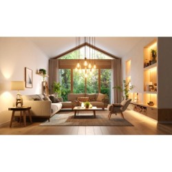 LED lemputė E27 4W 4000K 840lm 220-240V FILAMENT A60 GLOBE Neutrali balta