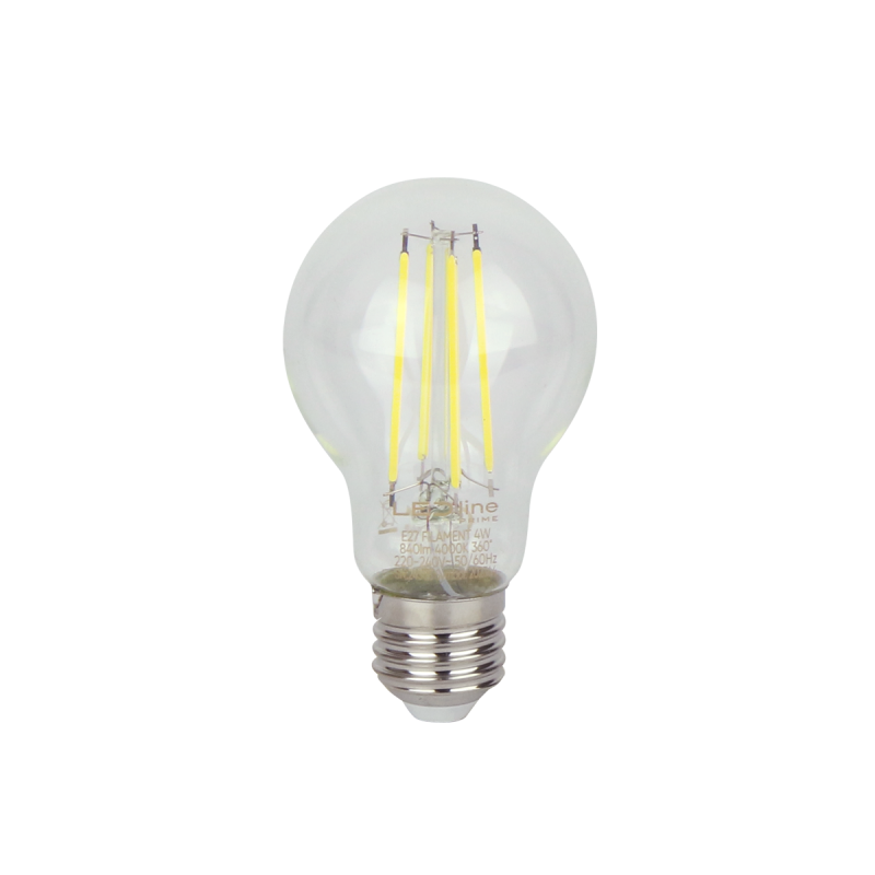 LED lemputė E27 7W 4000K 1470lm 220-240V FILAMENT A60 GLOBE Neutrali balta