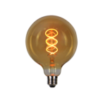 PRITEMDOMA LED lemputė E27 4W 1800K 210lm 220-240V FILAMENT G125 GLOBE RETRO VINTAGE GOLD