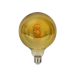 PRITEMDOMA LED lemputė E27 4W 1800K 210lm 220-240V FILAMENT G125 GLOBE RETRO VINTAGE GOLD