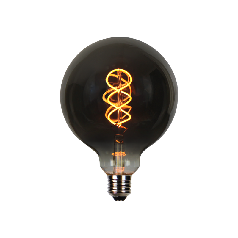 PRITEMDOMA LED lemputė E27 4W 1800K 150lm 220-240V FILAMENT G125 GLOBE RETRO VINTAGE GRAPHITe