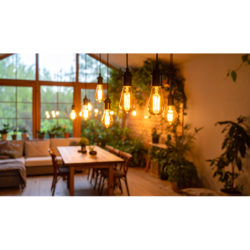 PRITEMDOMA LED lemputė E27 4W 1800K 230lm 220-240V FILAMENT ST64 RETRO VINTAGE
