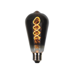PRITEMDOMA LED lemputė E27 4W 1800K 150lm 220-240V FILAMENT ST64 RETRO VINTAGE GRAPHITE