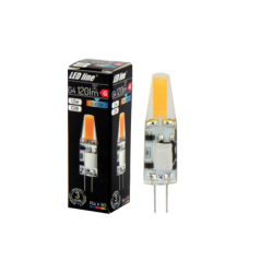 LED lemputė G4 COB 1,5W 6000K 120lm 12V AC/DC Šalta balta