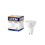 LED lemputė GU10 3W 4000K 240lm 220-240V Neutrali balta