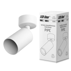 LED lubinis šviestuvas PIPE 1xGU10 BALTAS