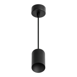 LED pakabinamas šviestuvas PIPE 1xGU10 JUODAS