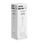 LED pakabinamas šviestuvas PIPE 1xGU10 JUODAS