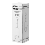 LED pakabinamas šviestuvas PIPE 1xGU10 JUODAS