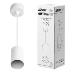 LED pakabinamas šviestuvas PIPE 1xGU10 BALTAS