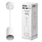 LED pakabinamas šviestuvas PIPE 1xGU10 BALTAS
