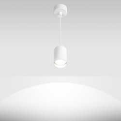 LED pakabinamas šviestuvas PIPE 1xGU10 BALTAS