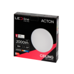 LED lubinis šviestuvas PRIME ACTON 18W 2000lm 4000K IP54 apvalus Neutrali balta