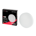 LED lubinis šviestuvas PRIME ACTON 18W 2000lm 4000K IP54 apvalus Neutrali balta