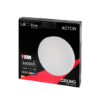 LED lubinis šviestuvas PRIME ACTON 24W 2600lm 4000K IP54 apvalus Neutrali balta