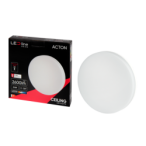 LED lubinis šviestuvas PRIME ACTON 24W 2600lm 4000K IP54 apvalus motion sensor Neutrali balta