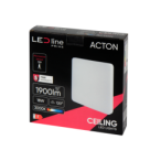 LED lubinis šviestuvas PRIME ACTON 18W 1900lm 3000K IP54 kvadratinis motion sensor Šilta balta