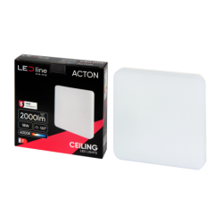 LED lubinis šviestuvas PRIME ACTON 18W 2000lm 4000K IP54 kvadratinis Neutrali balta