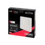 LED lubinis šviestuvas PRIME ACTON 18W 2000lm 4000K IP54 kvadratinis Neutrali balta