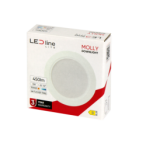 Įmontuojama LED panelė MOLLY 5W 450lm 3000K apvali Šilta balta