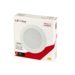 Įmontuojama LED panelė MOLLY 9W 900lm 4000K apvali Neutrali balta
