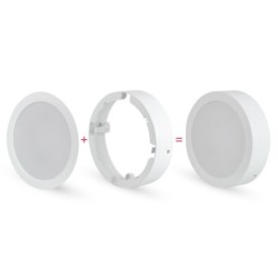 Įmontuojama LED panelė MOLLY 9W 900lm 4000K apvali Neutrali balta