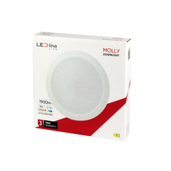 Įmontuojama LED panelė MOLLY 18W 1900lm 4000K apvali Neutrali balta