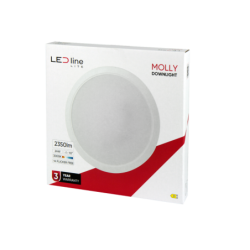 Įmontuojama LED panelė MOLLY 24W 2350lm 3000K apvali Šilta balta