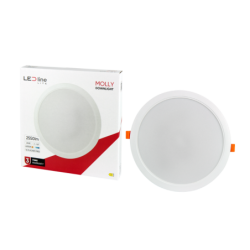Įmontuojama LED panelė MOLLY 24W 2550lm 4000K apvali Neutrali balta