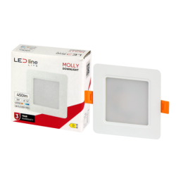 Įmontuojama LED panelė MOLLY 5W 500lm 4000K kvadratinė Neutrali balta