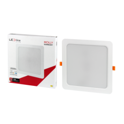 Įmontuojama LED panelė MOLLY 24W 2550lm 4000K kvadratinė Neutrali balta