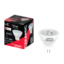 LED lemputė MR11 3W 4000K 330lm 10-14V AC/DC 38° Neutrali balta