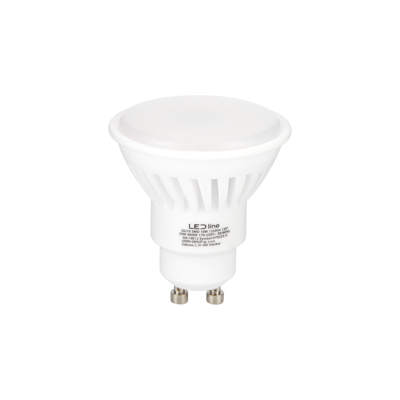 PRITEMDOMA LED lemputė GU10 10W 4000K 1250lm 170-250V Neutrali balta