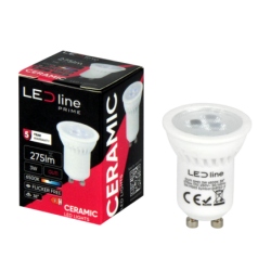 LED line PRIME LED lemputė GU11 3W 6500K 330lm 170-250V 38° Šalta balta